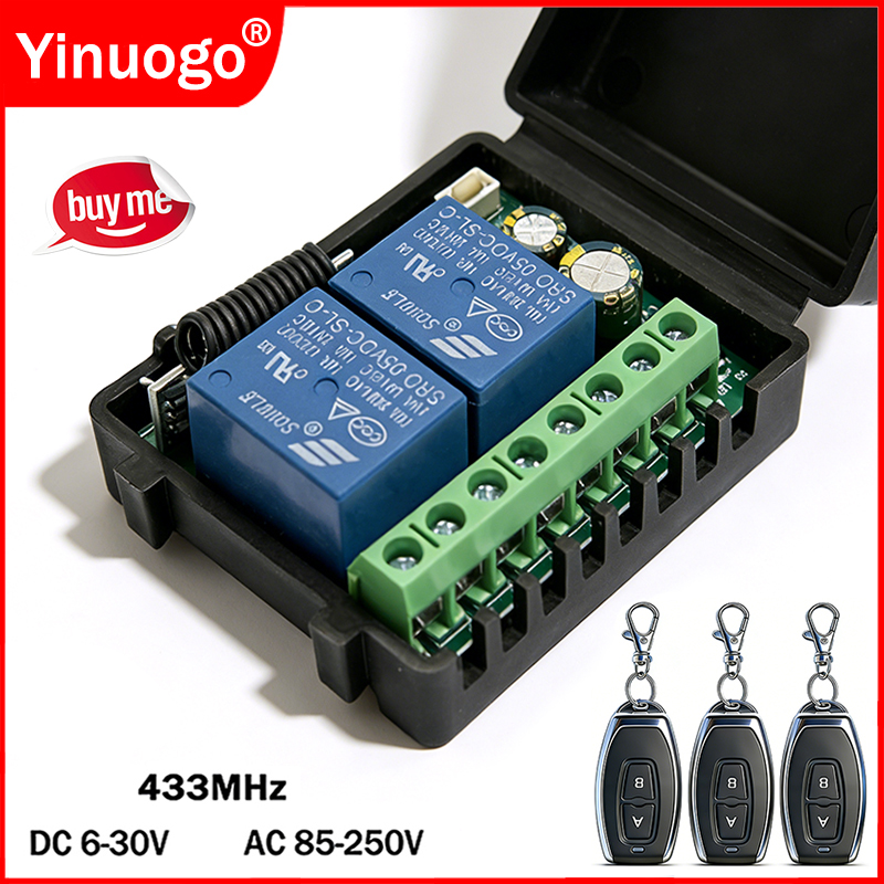 DC 9V 12V 24V AC 85-250V 2CH R - 433Mhz Receiver Module 리뷰 및 가격