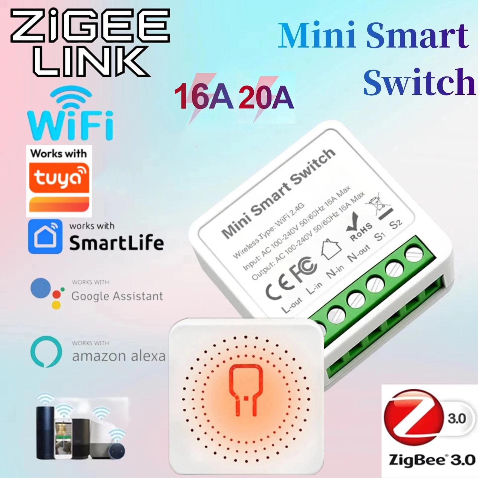 For Tuya Mini Smart WiFi Switc - Diy Home Automation Controller 리뷰 및 가격