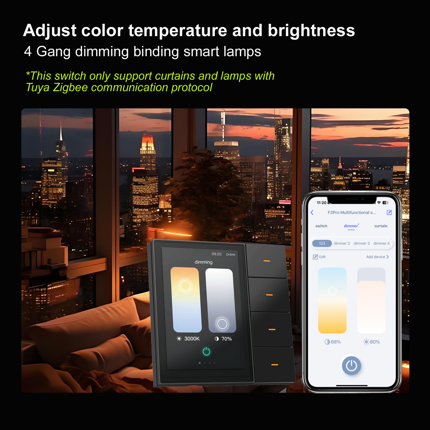 F3-pro Tuya Smart Panel ZigBee - Home Automation Technology 리뷰 및 가격