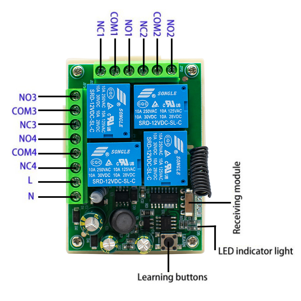 433Mhz Wireless Switch AC 85-2 - 433Mhz Receiver Module 리뷰 및 가격