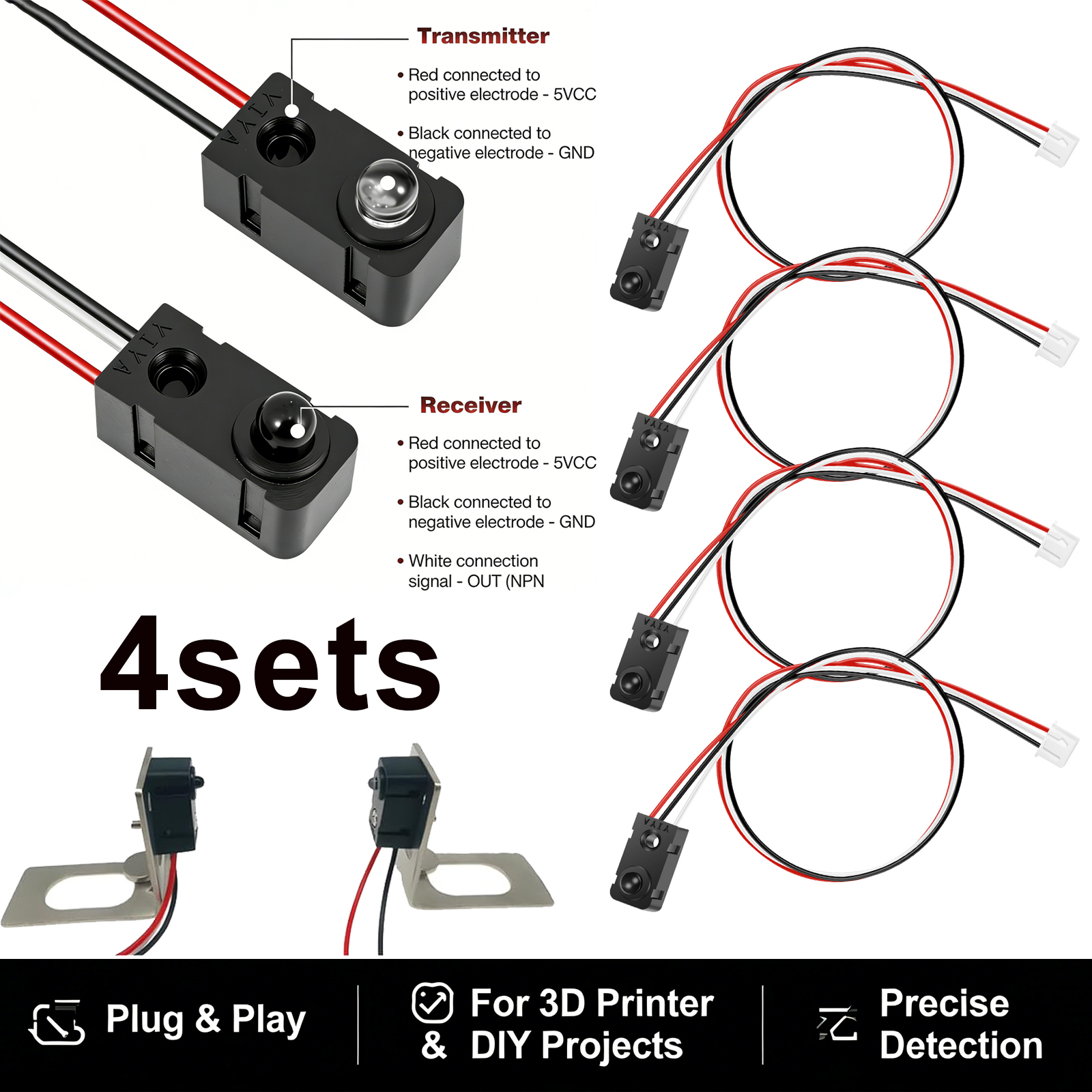 4 Pairs Infrared Break Beam Se - Diy Automation Projects 리뷰 및 가격