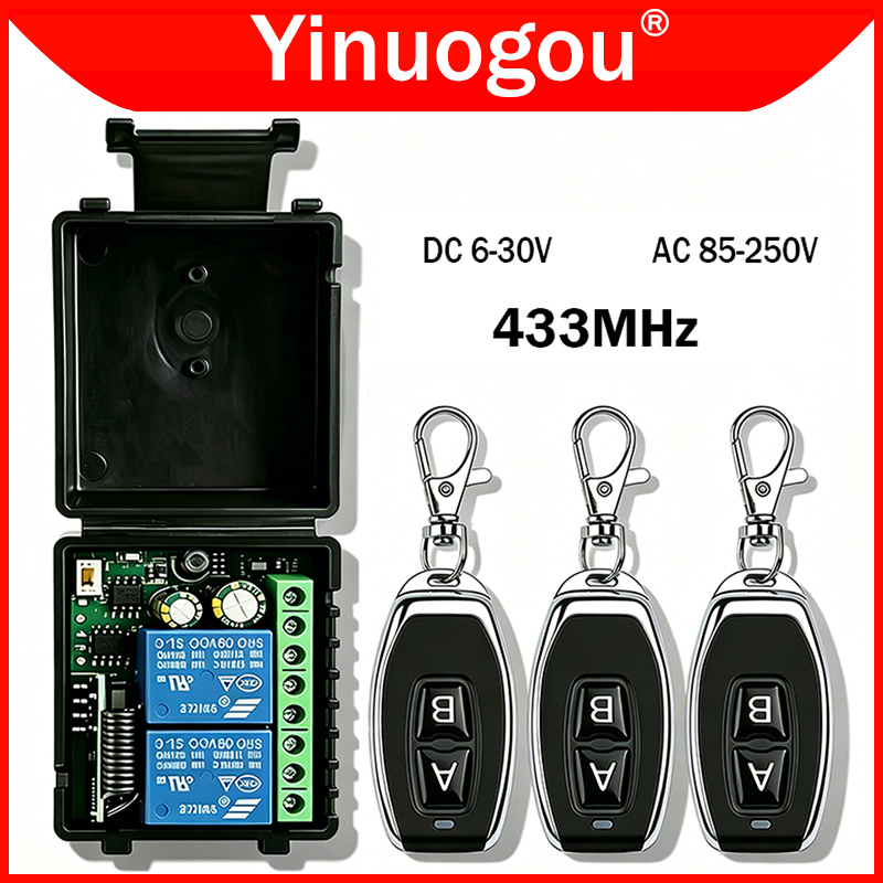 DC 12V 24V AC 220V RF433 2CH M - 433Mhz Receiver Module 리뷰 및 가격
