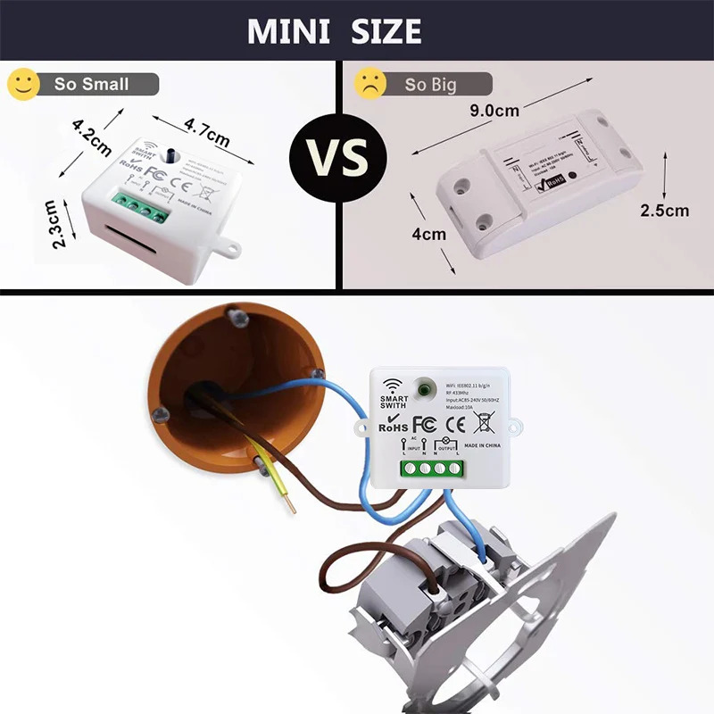 KEBIDU WIFI Mini Switch Tuya S - Home Automation Panel Diy 리뷰 및 가격