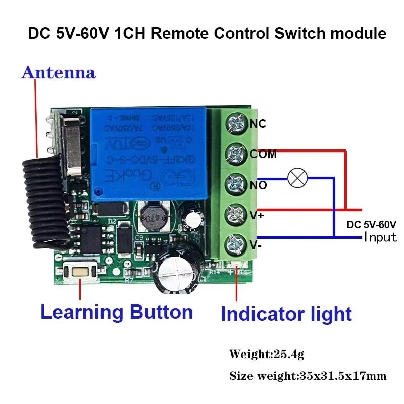RF Switch 433Mhz 4CH Transmitt - 433Mhz Receiver Module 리뷰 및 가격
