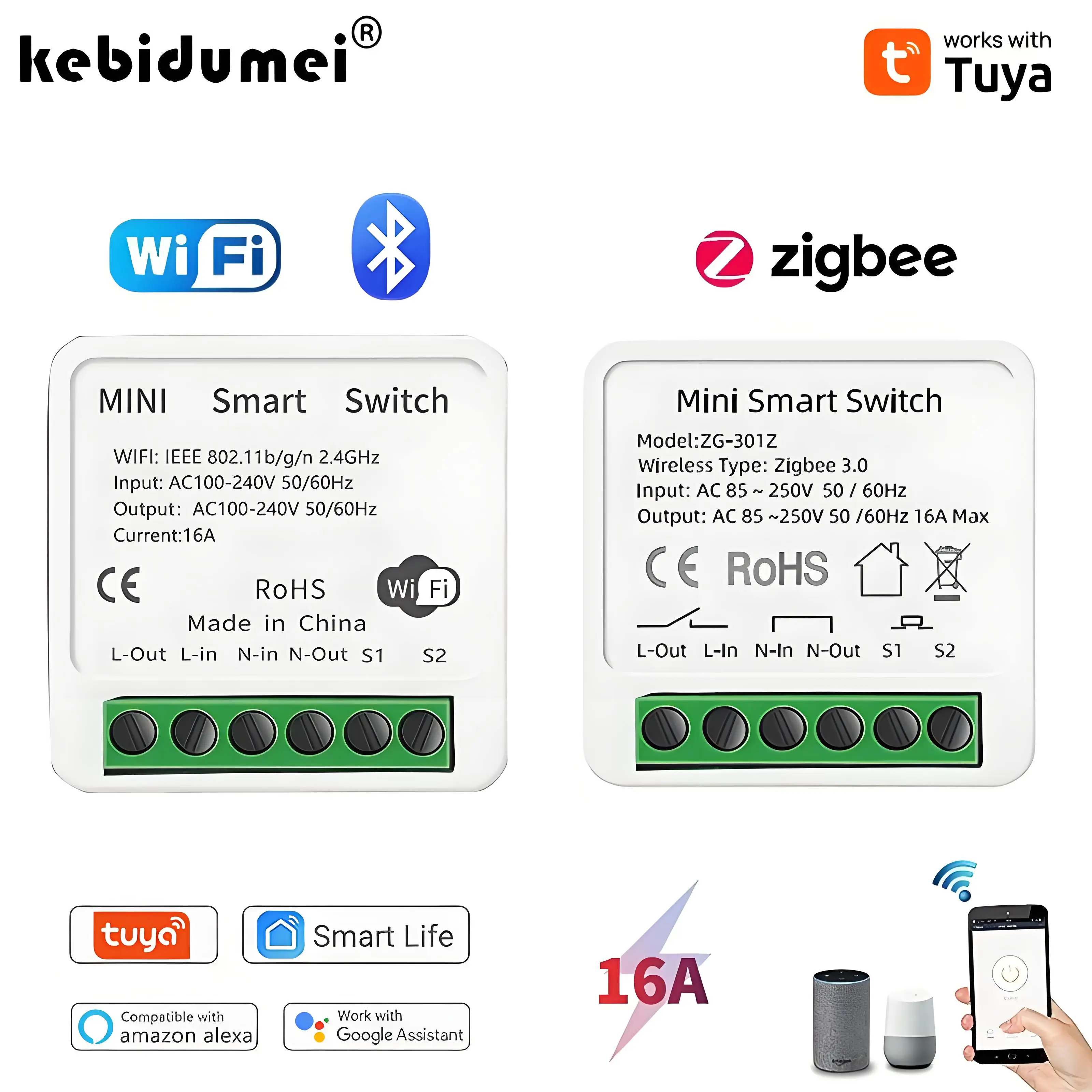 16A Tuya Zigbee 3.0 Mini Smart - Diy Home Automation Controller 리뷰 및 가격