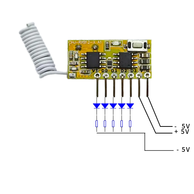 5V DC 4channel RF Receiver Tra - 433Mhz Receiver Module 리뷰 및 가격