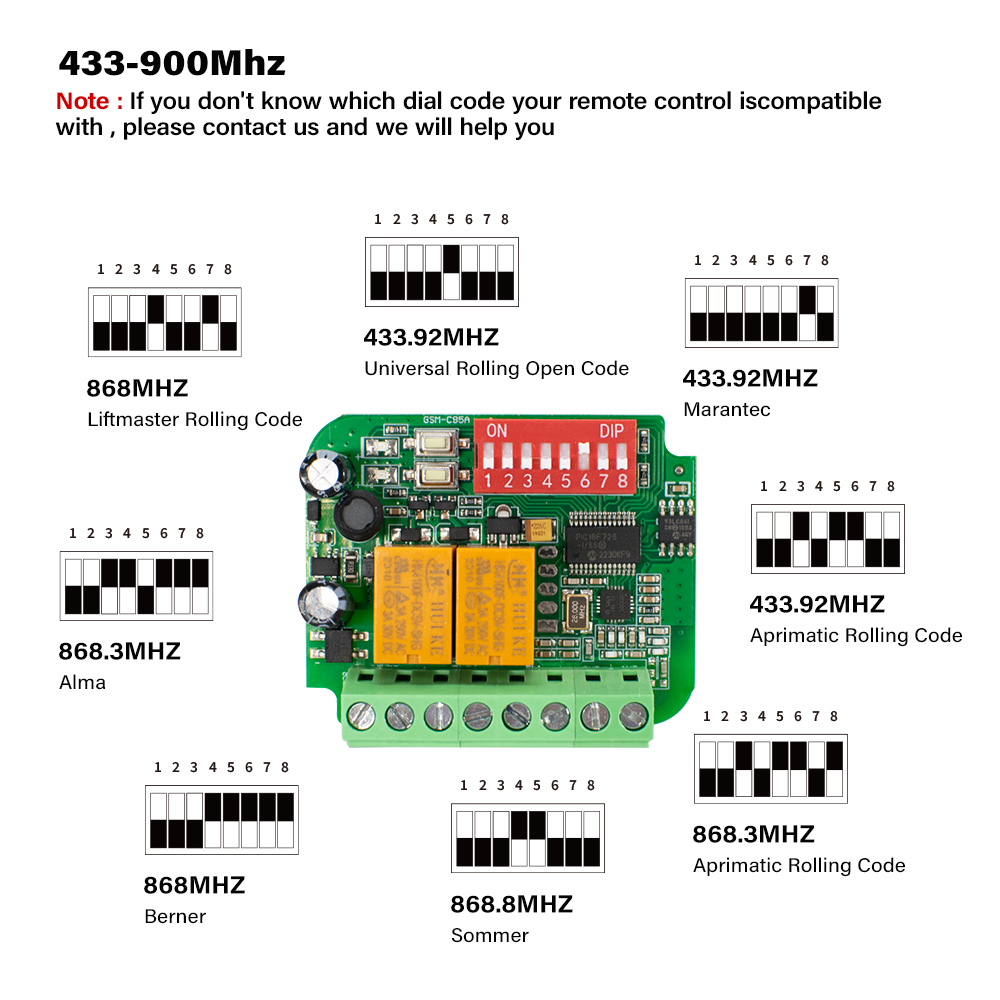 1-10pcs Universal Garage Recei - 433Mhz Receiver Module 리뷰 및 가격