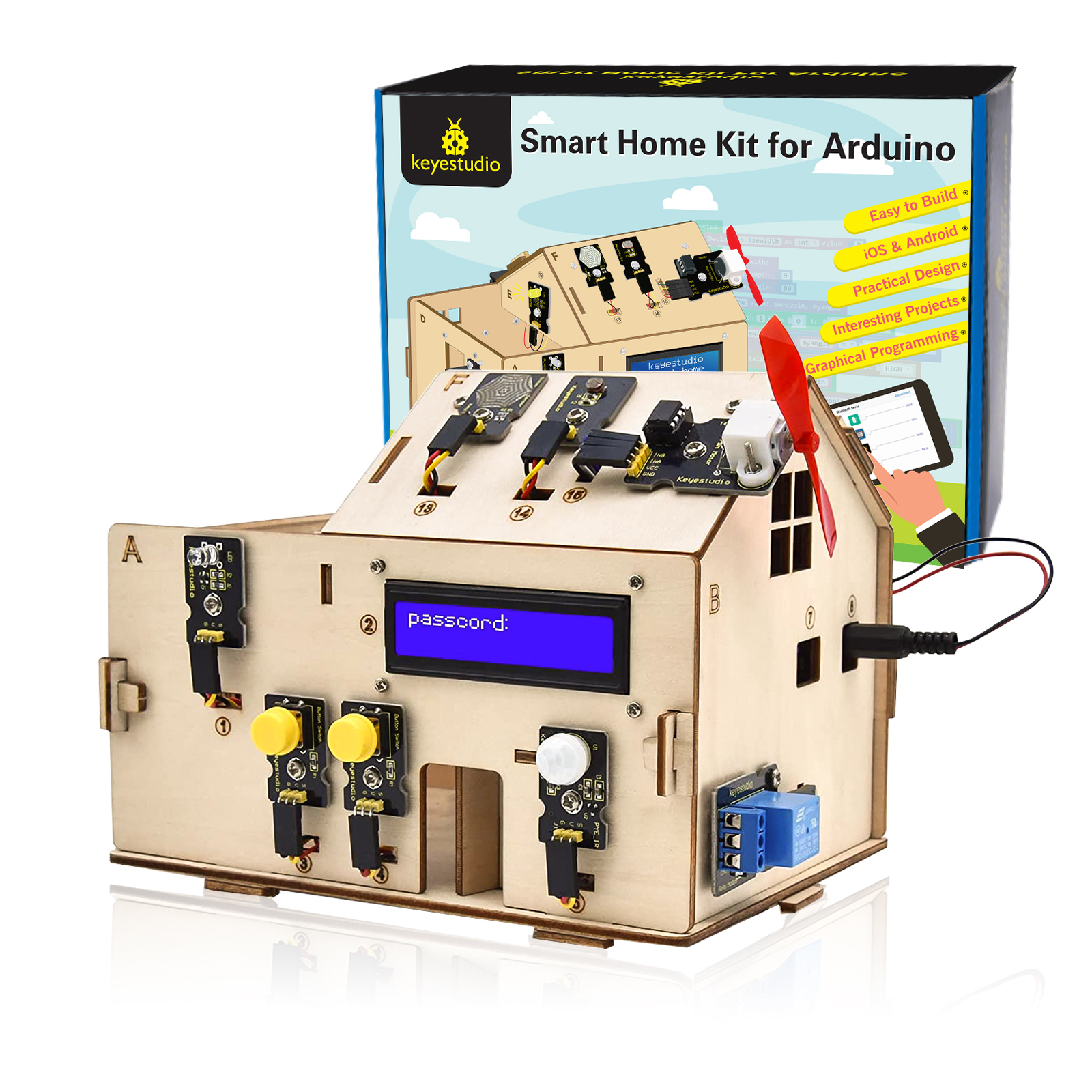 Keyestudio Smart Home Kit For  - Home Automation Diy Kit 리뷰 및 가격