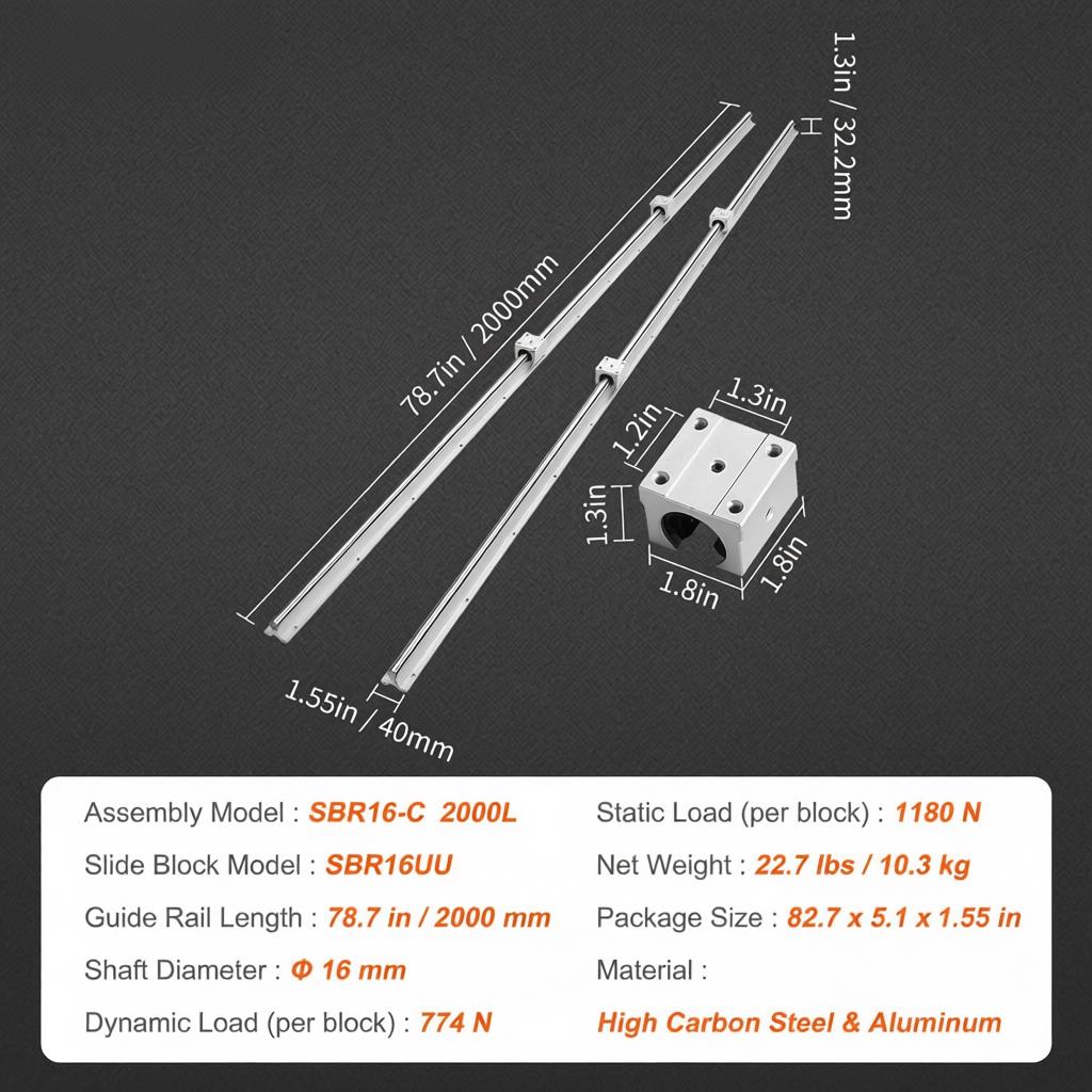 Linear Sliding Track Set 2000m - Diy Automation Projects 리뷰 및 가격