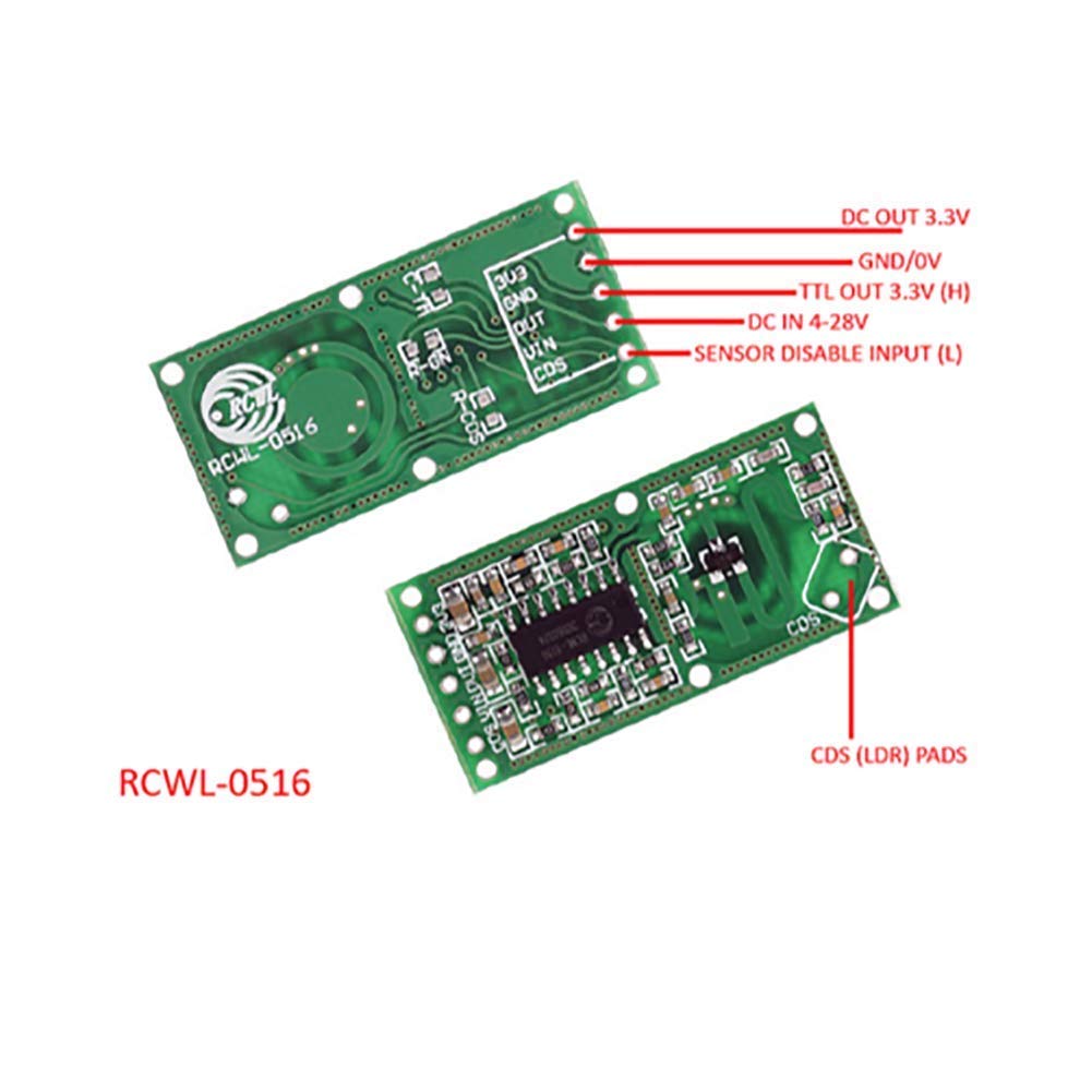 5PCS RCWL-0516 Motion Detectio - Esp8266 Nodemcu Board 리뷰 및 가격