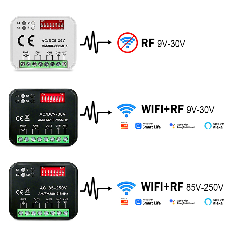 Works With Tuya Wifi 300-868MH - 433Mhz Receiver Module 리뷰 및 가격
